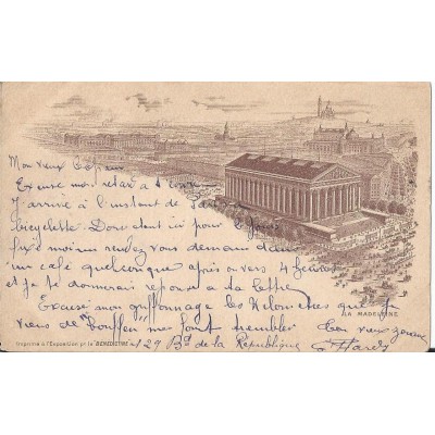 Paris - L'église de la Madeleine 1900